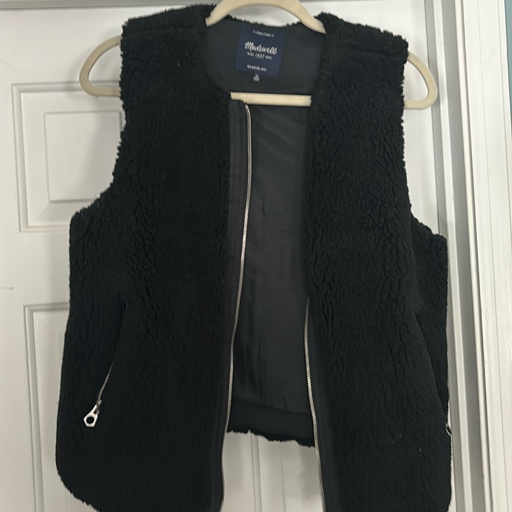 Madewell Faux Sherpa vest